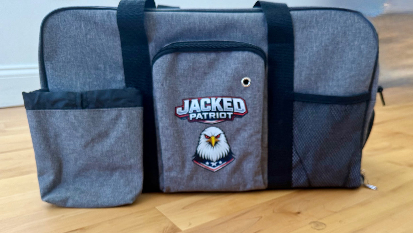 Jacked Patriot Duffle Bag/FREE Jacked Patriot Shaker Cup - LIMITED RUN